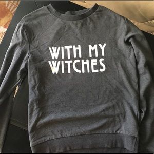 “With my witches” sweater